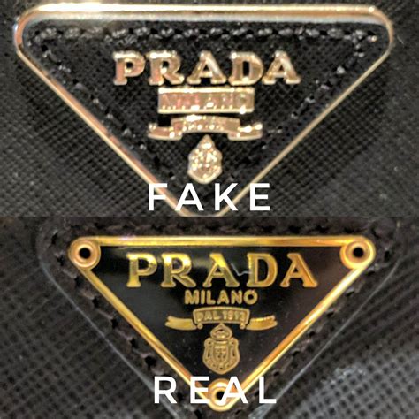 prada logo original vs fake|Prada authentication.